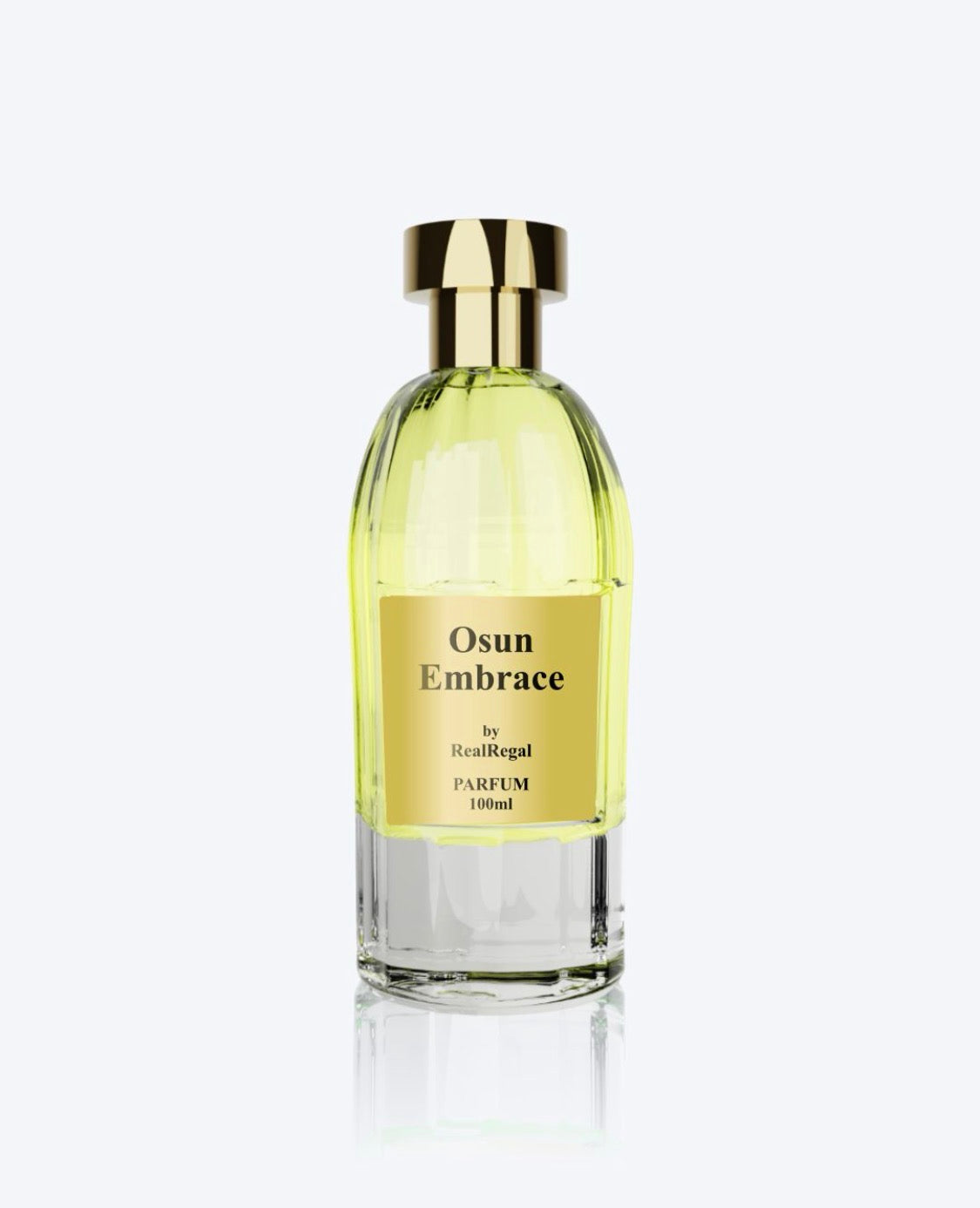 Osun Embrace luxury Extrait de Parfum bottle — vanilla, sandalwood and oud fragrance by RealRegal Perfumes USA