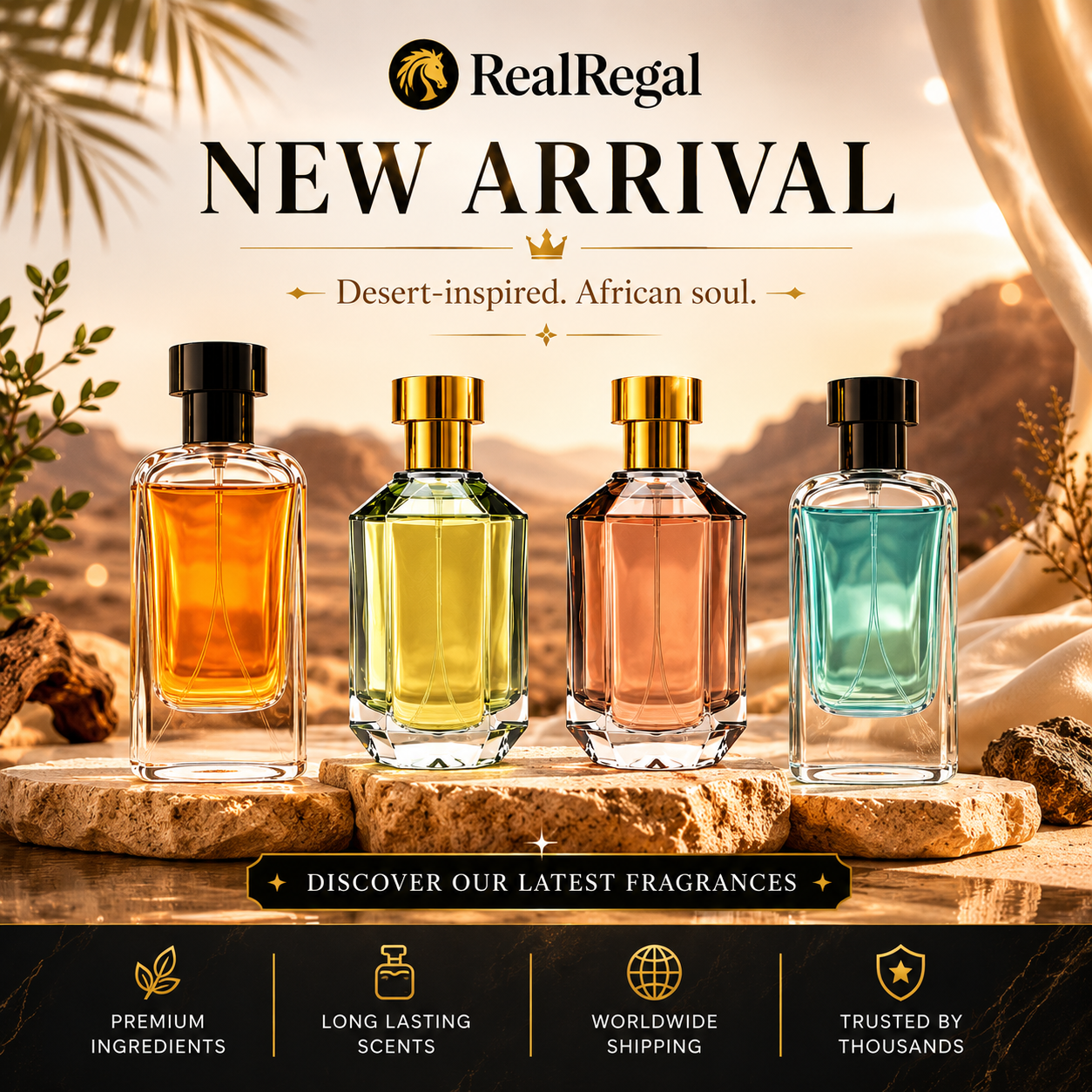 new luxury perfumes latest arrivals by RealRegal African inspired fragrances USA