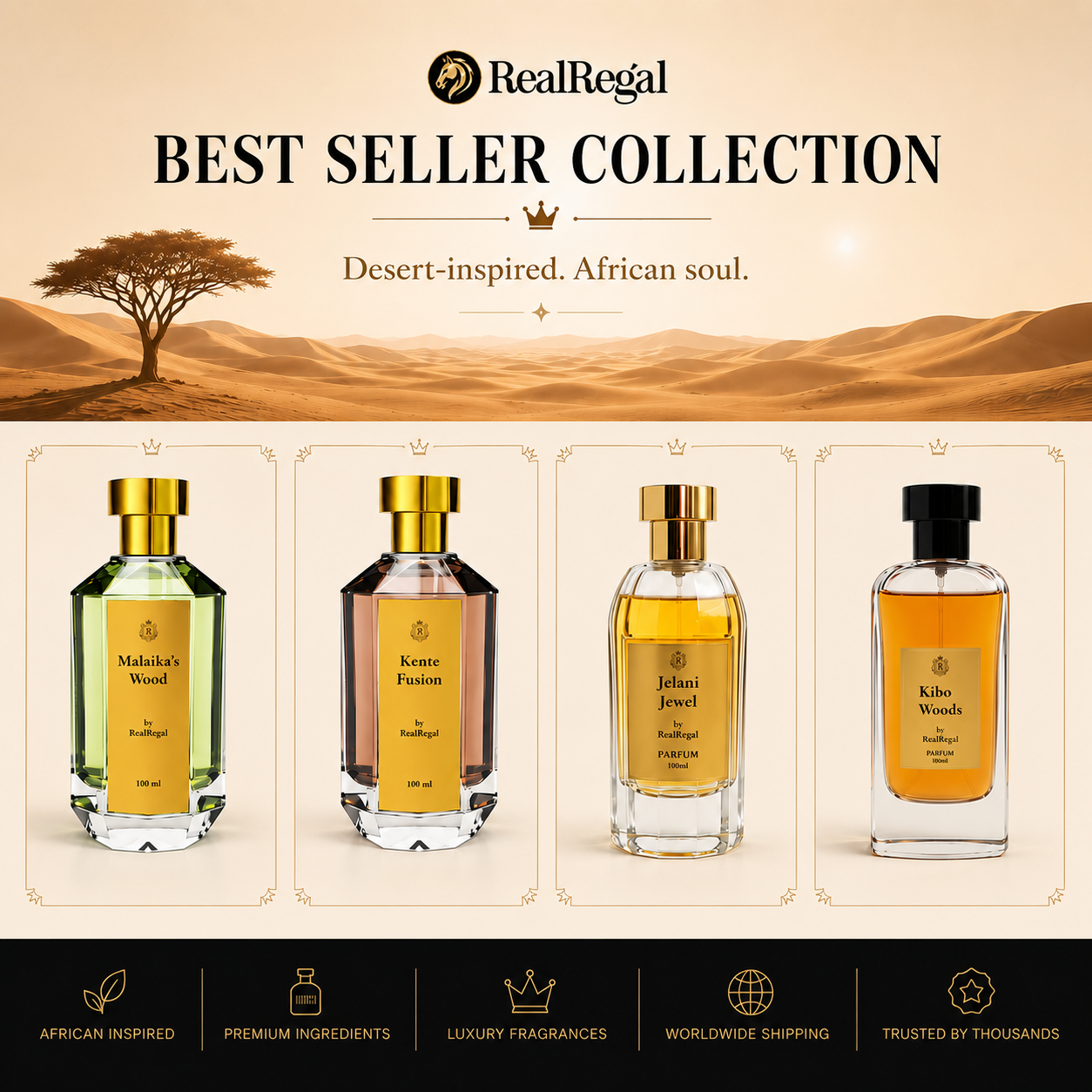 best selling perfumes online USA by RealRegal luxury African inspired fragrances