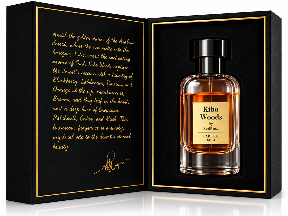 Kibo Wood — 16-Hour Oud Frankincense Parfum for men | Free US Shipping | RealRegal