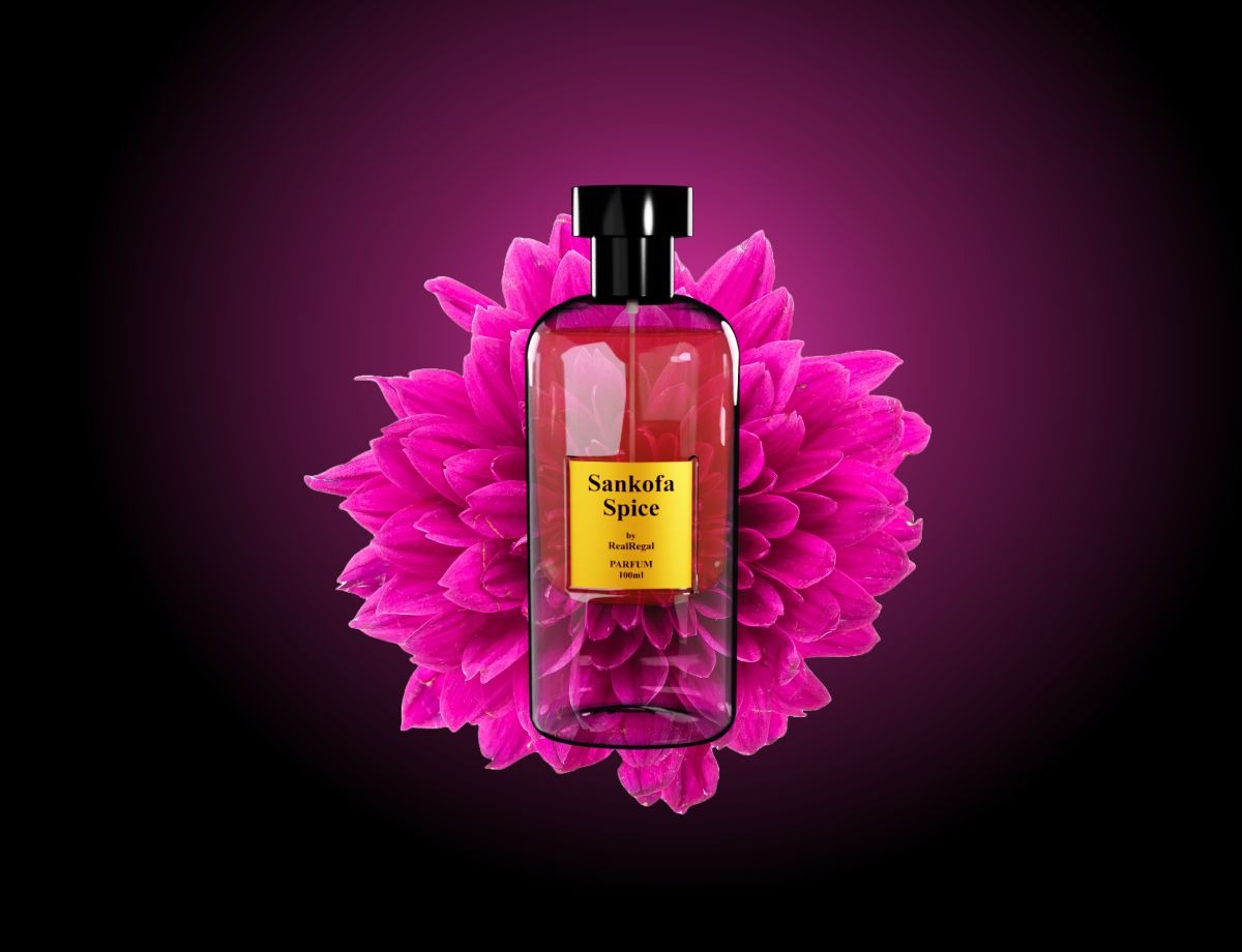 Sankofa Spice is infused with Vanilla, Tonka, Amber, & Agarwood (Oud), this fragrance envelops you in an aura of mystery & irresistible allure. Free USA shipping from RealRegal